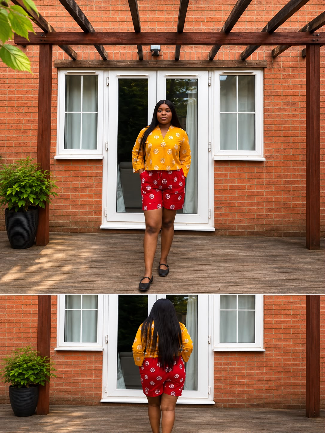 Sunshine Ankara Shorts set