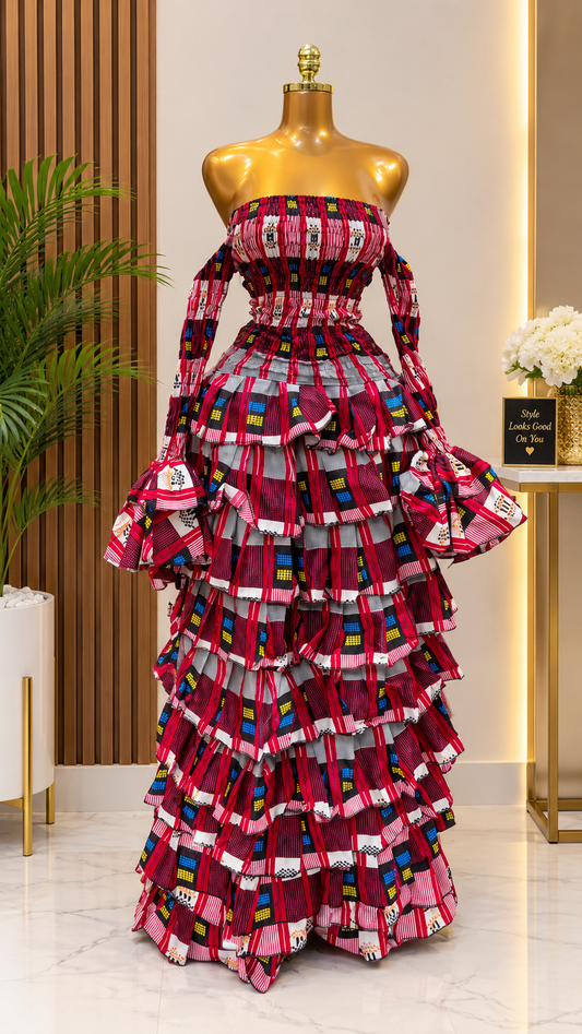 Ankara skirt set