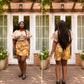 Adire Two Piece Wrap Short set