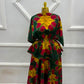 Adire two piece skirt set