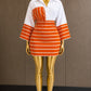 Aso oke two piece skirt set